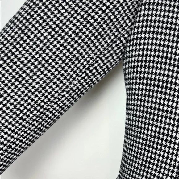 Hush UK Houndstooth Blazer Two Button Black White UK 12 US 8 Wool Blend - Picture 5 of 16